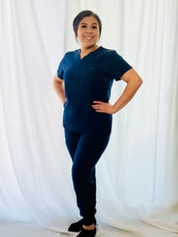 Image 3 of Jersey Jogger Scrub Pants 