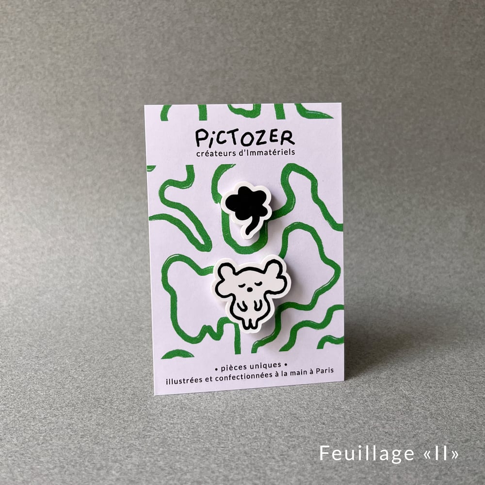 Image of Pin's duo "Feuillage I" / "Feuillage II" / "Feuillage III"