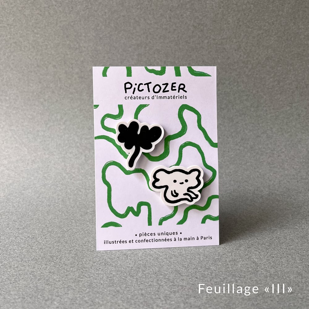Image of Pin's duo "Feuillage I" / "Feuillage II" / "Feuillage III"