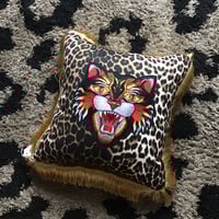 Image 4 of  Angry tiger leopard cushion cover