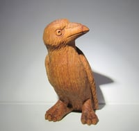 Image 1 of Carved wooden figurine Crow
