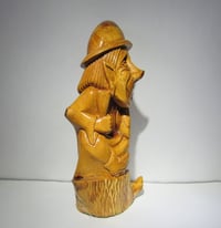 Image 2 of Wood carved statuette “Drinking gnome”
