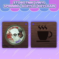 Image 1 of Stobotnik Vinyl Spinning Acrylic Keychain