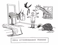 Image 4 of Original New Yorker cartoon “David Attenborough’s Morning”