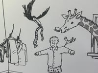 Image 2 of Original New Yorker cartoon “David Attenborough’s Morning”