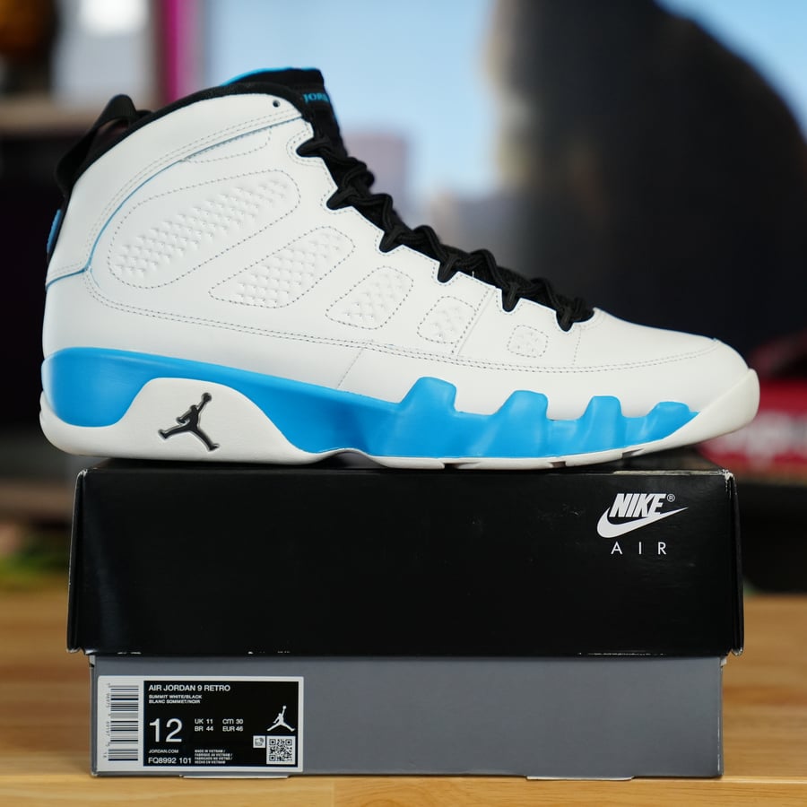Image of Jordan 9 Retro Powder Blue (2024)