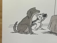 Image 3 of Original New Yorker cartoon “I don’t think I’m comfortable with the dog watching us.”
