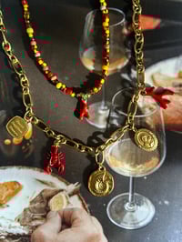 Image 3 of Red golden Lobster halsketting 