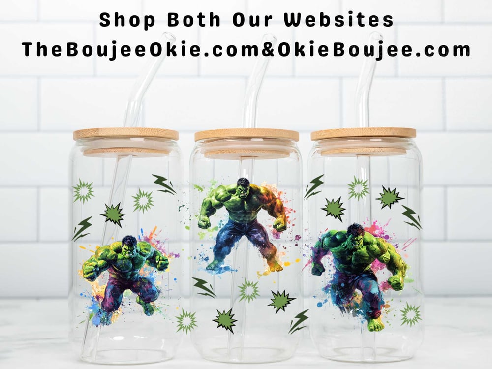 Image of Incredible Hulk Uv Dtf Wrap Double sided W0788