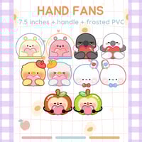 LaDs PVC Hand Fans