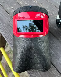 Image 1 of Red Sugar Scoop Black Floral