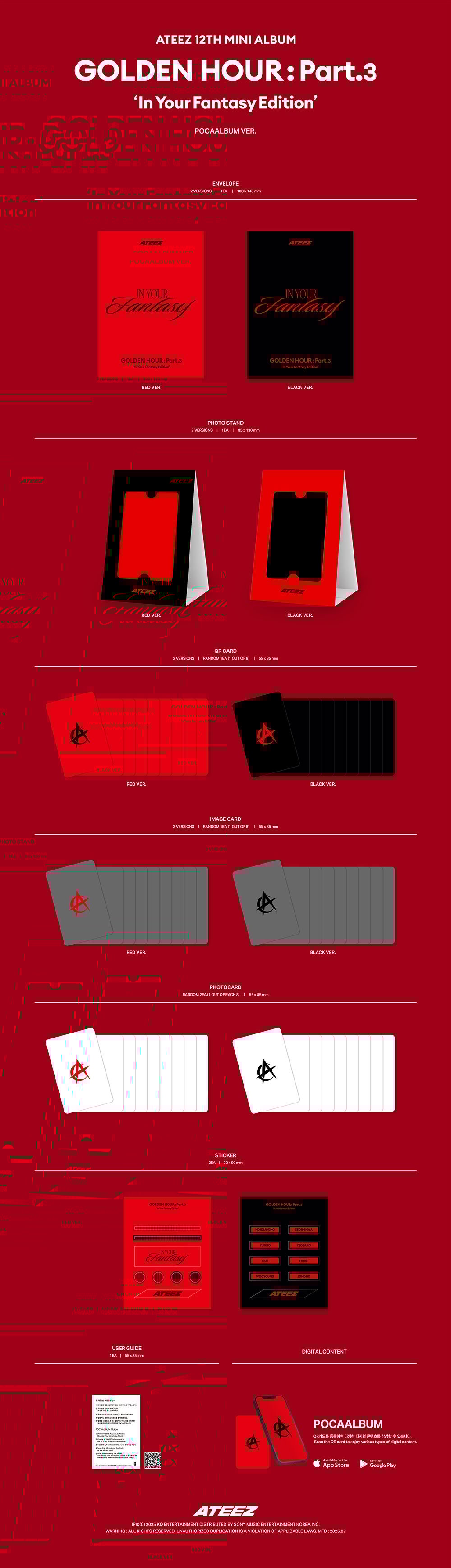 Image of [PRE-ORDER] ATEEZ ‘Golden Hour Part.3’ (In Your Fantasy Edition)