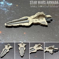 Image 7 of Star Wars Armada Venator Star Destroyer 7” Raw or Painted 3D Print 14k Resin
