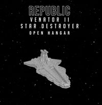 Image 8 of Star Wars Armada Venator Star Destroyer 7” Raw or Painted 3D Print 14k Resin