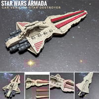 Image 10 of Star Wars Armada Venator Star Destroyer 7” Raw or Painted 3D Print 14k Resin