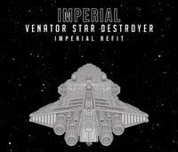 Image 12 of Star Wars Armada Venator Star Destroyer 7” Raw or Painted 3D Print 14k Resin