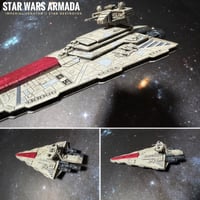 Image 13 of Star Wars Armada Venator Star Destroyer 7” Raw or Painted 3D Print 14k Resin