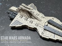 Image 16 of Star Wars Armada Venator Star Destroyer 7” Raw or Painted 3D Print 14k Resin