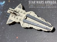Image 17 of Star Wars Armada Venator Star Destroyer 7” Raw or Painted 3D Print 14k Resin
