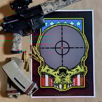 Image 2 of CROSS HAIRS SKULL PRINT