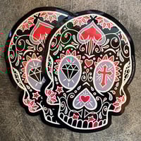 Image 2 of DAY OF THE DEAD SKULL STICKERS