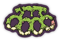 MONSTER TEETH KNUX STICKERS
