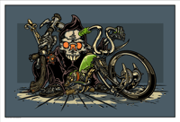 Image 3 of GRIM REAPER CHOPPER PRINT