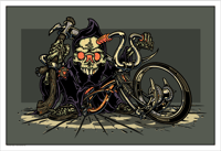Image 3 of LOWRIDER BICYCLE GRIM REAPER PRINT