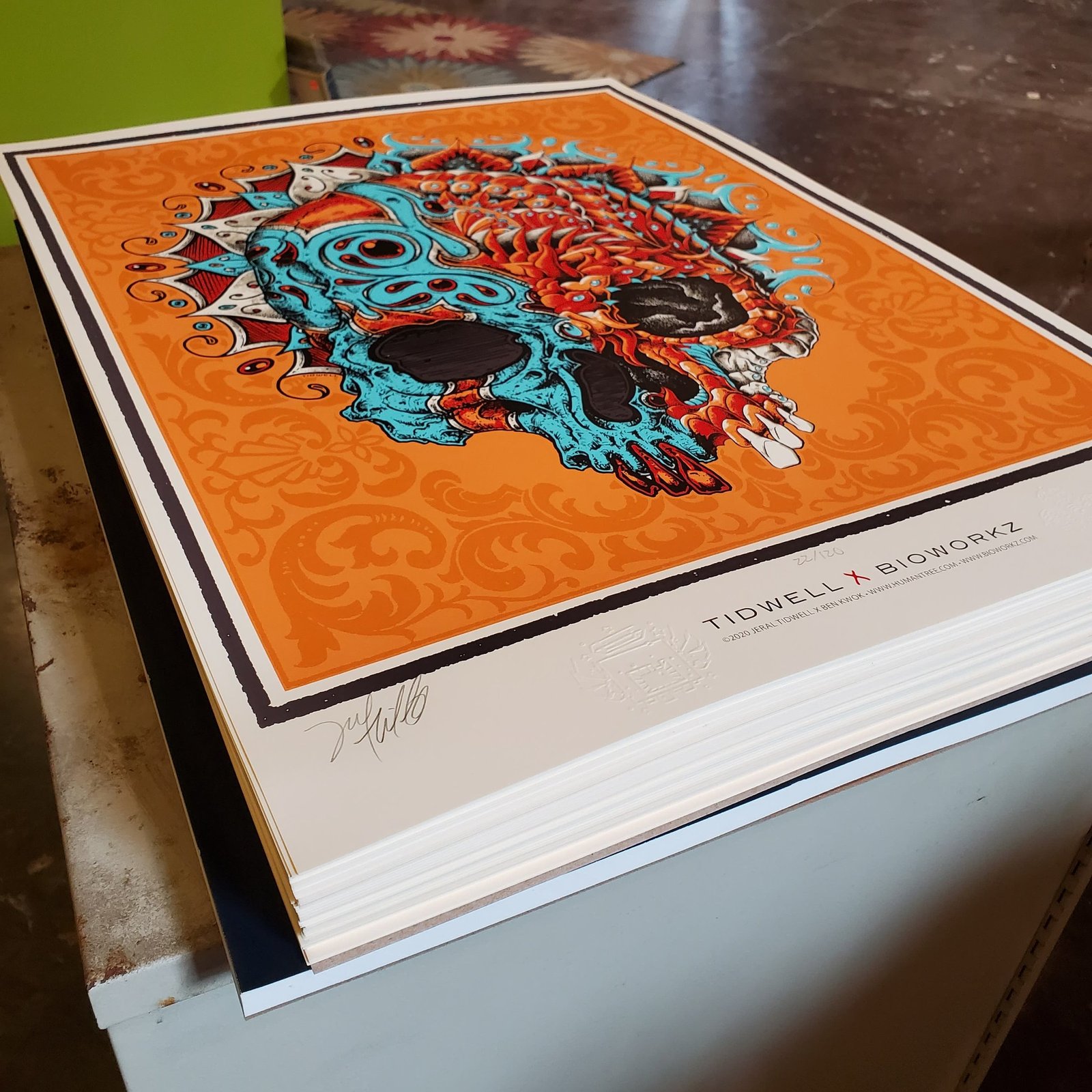 TIDWELL X BIOWORKZ SKULL ART PRINT | HUMANTREE
