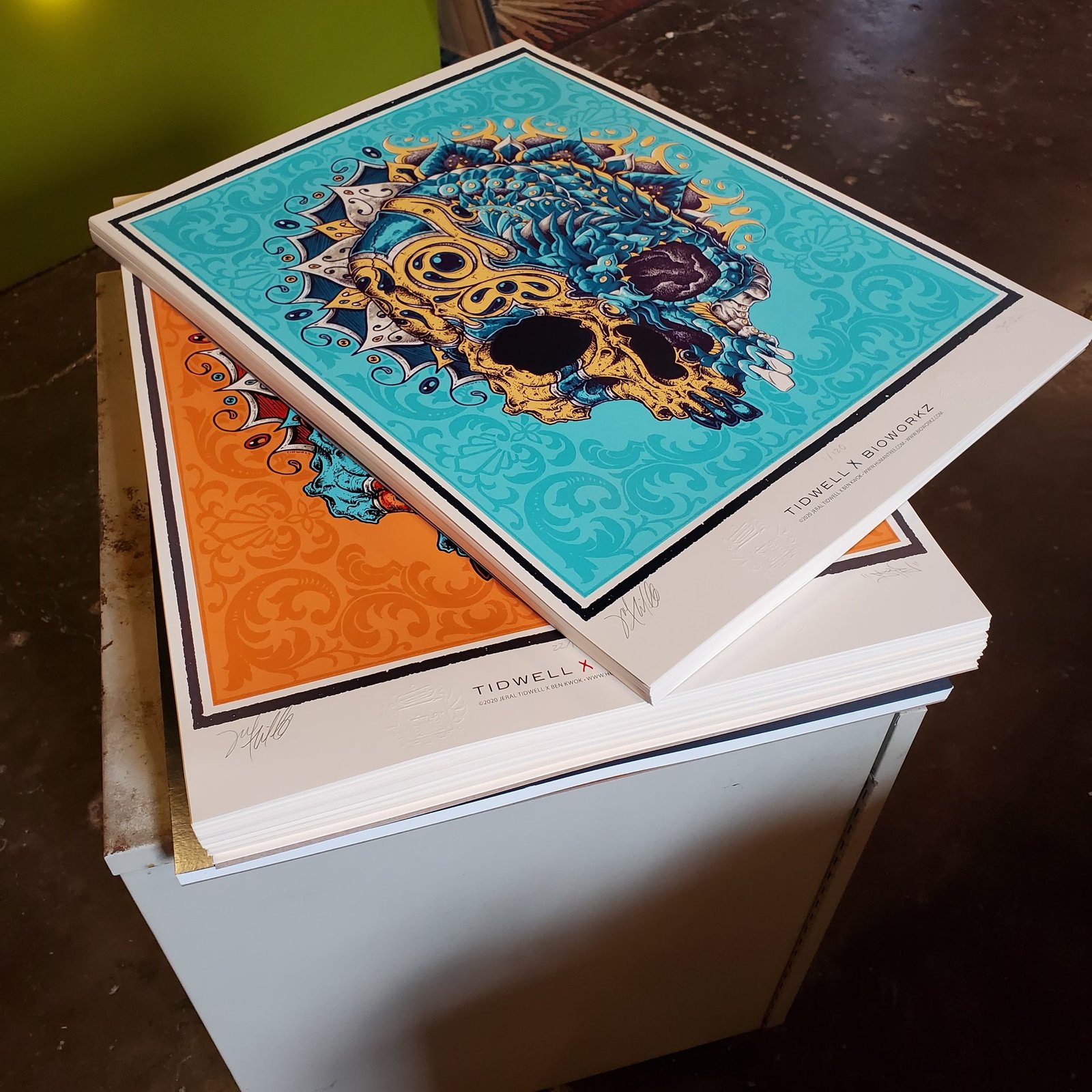 TIDWELL X BIOWORKZ SKULL ART PRINT | HUMANTREE