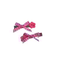 Image 2 of Flower Button Hair Clips 