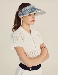 Image 6 of St. John x Malbon Signature Tweed Visor [2025]