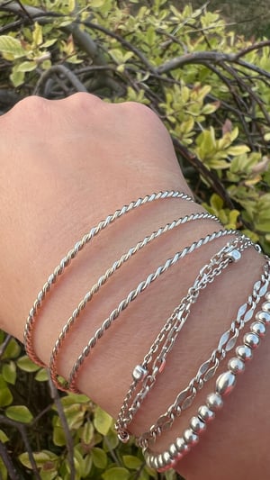Image of Twist mixed metal Perfect Fit Bangle wholesale