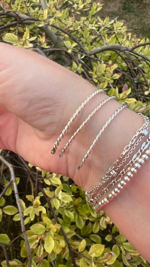 Image of Twist mixed metal Perfect Fit Bangle wholesale