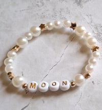 Image 5 of Trio of Intentions – Faux Pearl Bracelet Set with Gold Accents