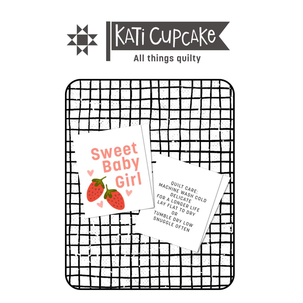 Image of Sweet Baby Girl - Designer Woven Labels