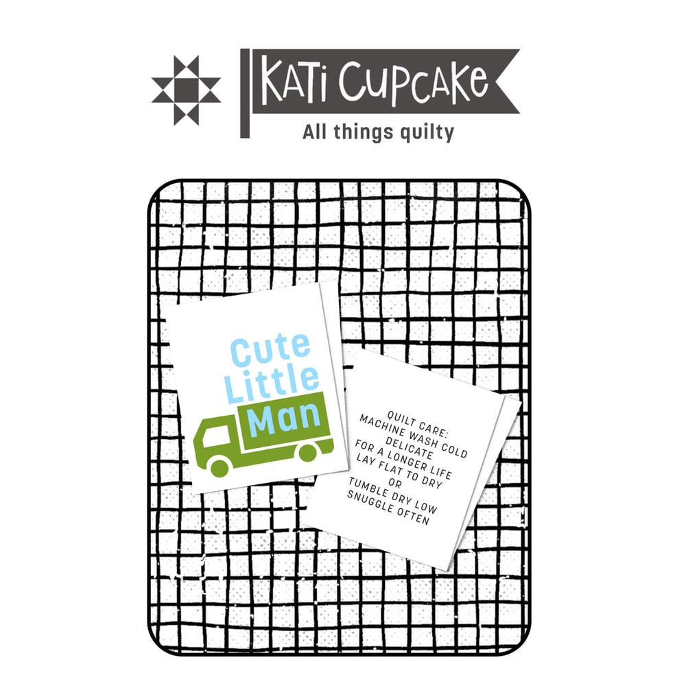 Image of Cute Little Man - Designer Woven Labels
