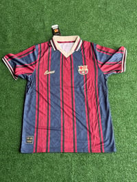 Image 1 of     FC Barcelona Classic Red & Blue Striped Home Kit