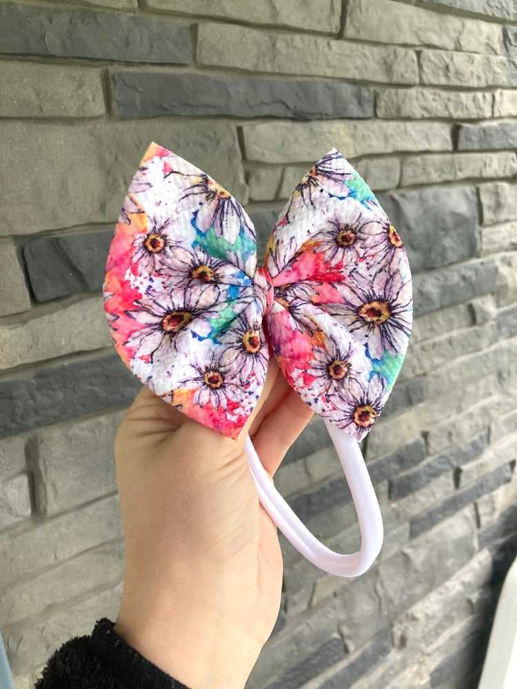 Image of Bow Of The Month  (Tiedye Daisy)