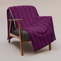 Image 8 of Clematis Shadows 60x80 Inch Throw Blanket
