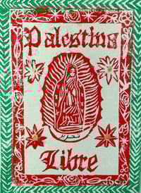 Image 2 of PALESTINA LIBRE BLOCK PRINT