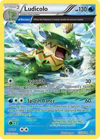 Ludicolo (Alpha) - XY - Primal Clash - 37/160 - Reverse Holofoil - Near Mint