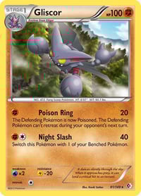 Gliscor - Boundaries Crossed - 81/149 - Holo Rare - Moderately Played