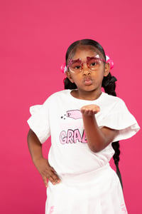 Image 1 of Cat shaped bow glasses