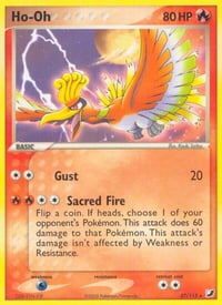 Ho-Oh - Unseen Forces - 27/115 / Rare - Lightly Played