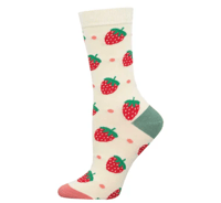 Image 1 of Strawberry Bamboo Socks 
