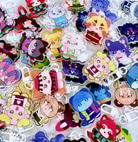 Image 1 of Demon Slayer Stuffed Animal Keychains (Series 1)