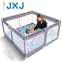 Image 1 of Sturdy Safety Baby Fence, Baby Playpen, Learning to Walk Fence, Household Climbing Mat Play Pen for 