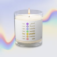 Image 3 of Chakra Affirmations - Glass jar soy wax candle