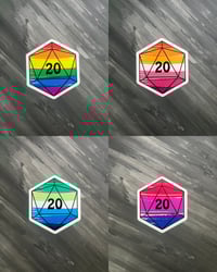 Image 2 of Pride D20 Stickers